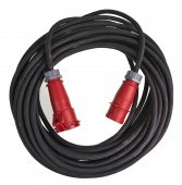 Электрический кабель 25м 5*4 КГ Розетка+Вилка