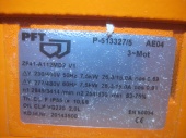 Электропривод PFT 7,5 кВт 254 об/мин