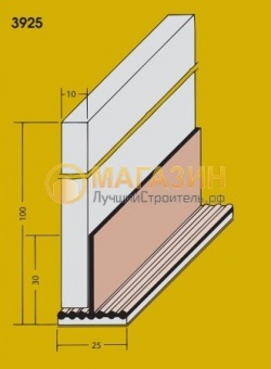 Профиль (3925) для швов цементной стяжки Protektor